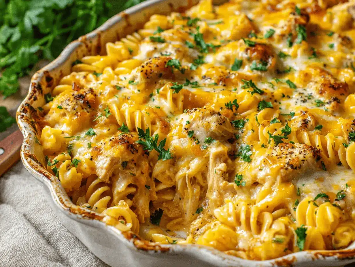 crack chicken pasta bake preparation steps