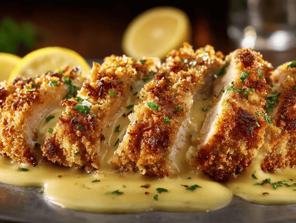 creamy garlic parmesan crusted chicken preparation steps