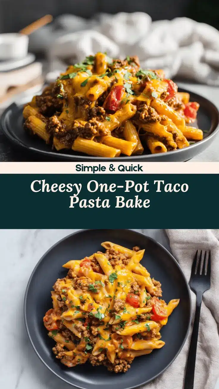 creamy taco pasta bake recipe