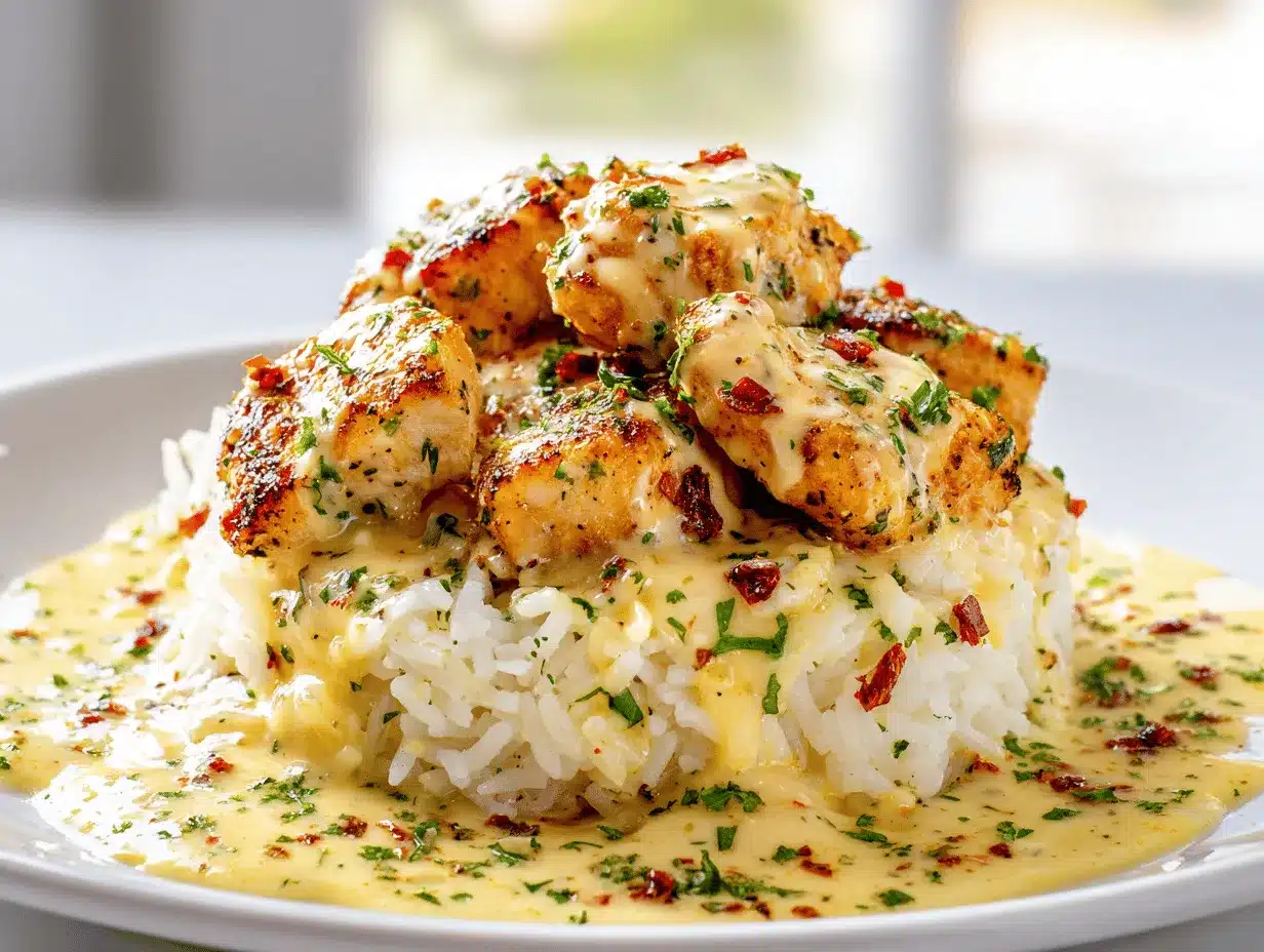 creamy Tuscan chicken scampi preparation steps