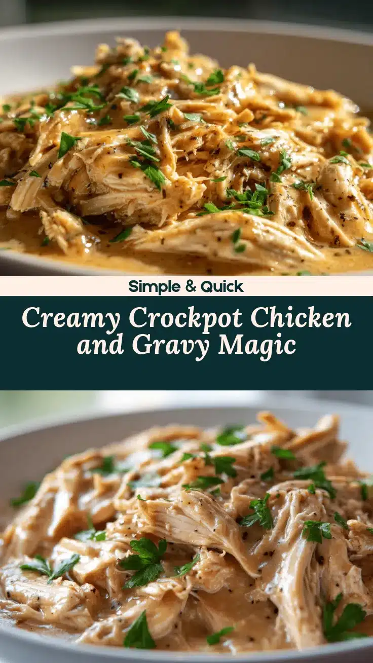 crockpot chicken and gravy recipe