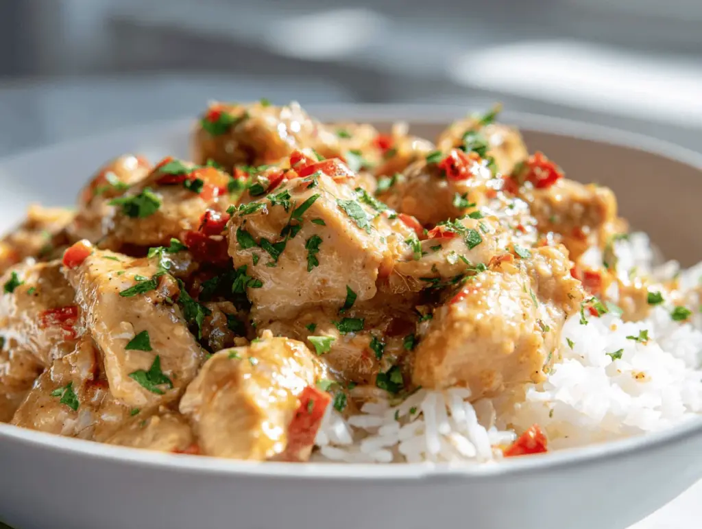 crockpot garlic butter chicken - featured image