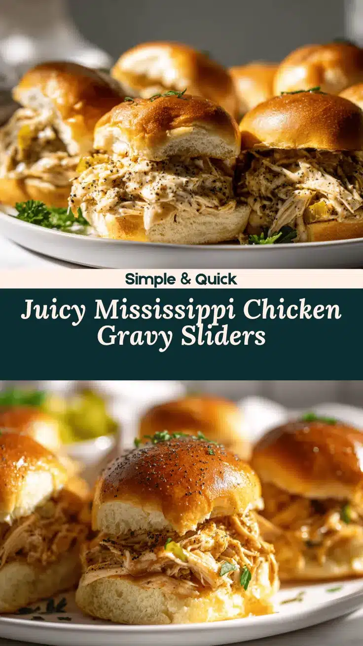 Crockpot Mississippi Chicken Sliders recipe