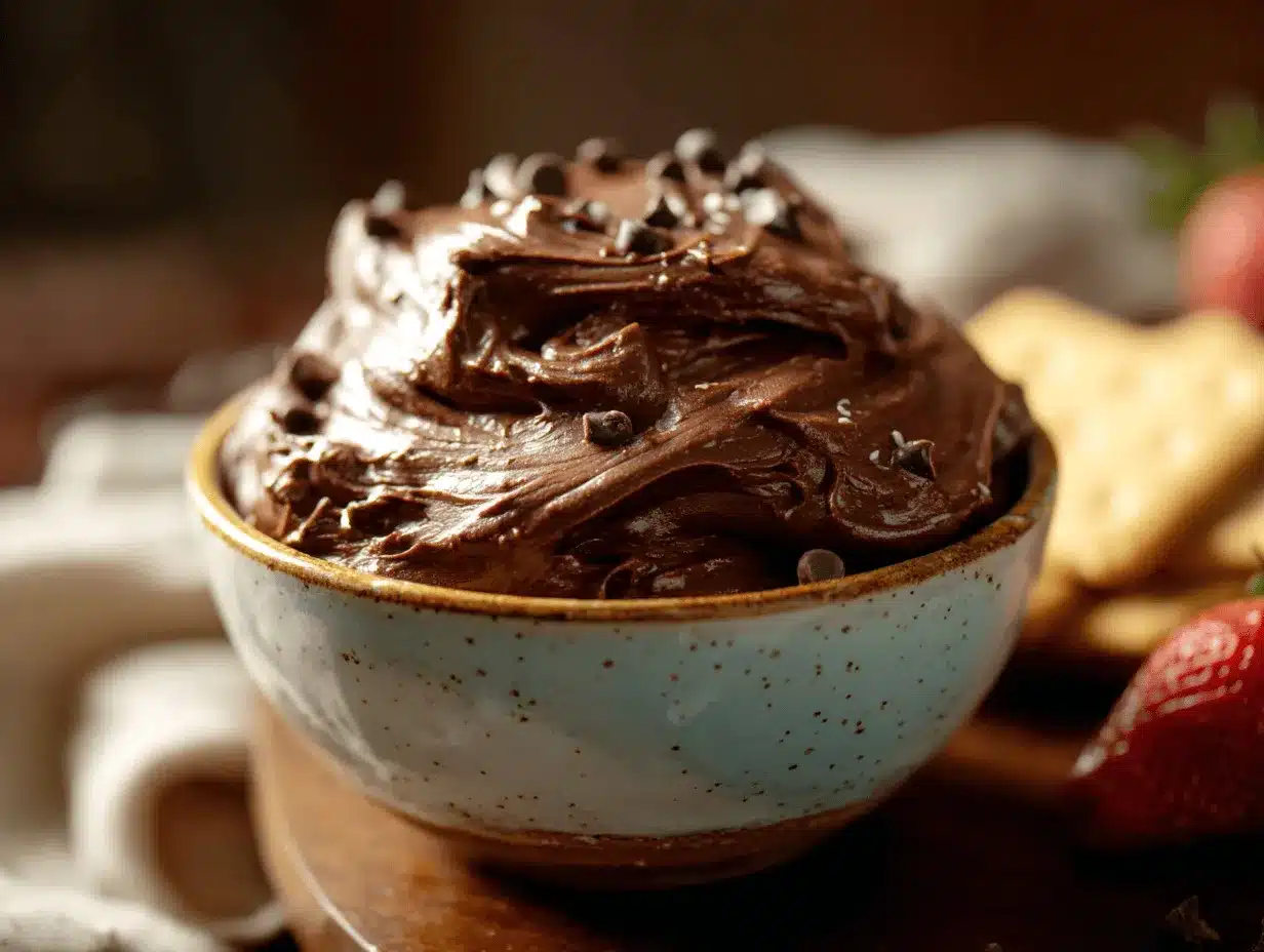 edible brownie batter Greek yogurt dip preparation steps