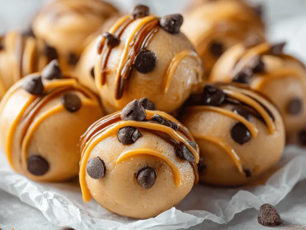 frozen peanut butter banana yogurt bites - featured image