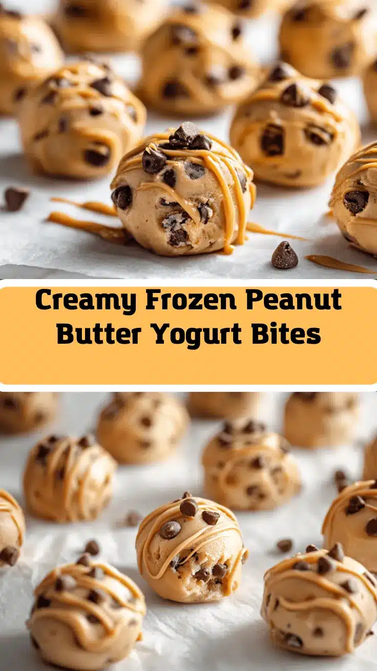 frozen peanut butter yogurt bites recipe