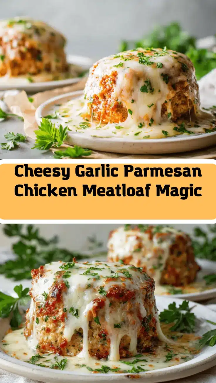 Garlic Parmesan Chicken Meatloaf recipe