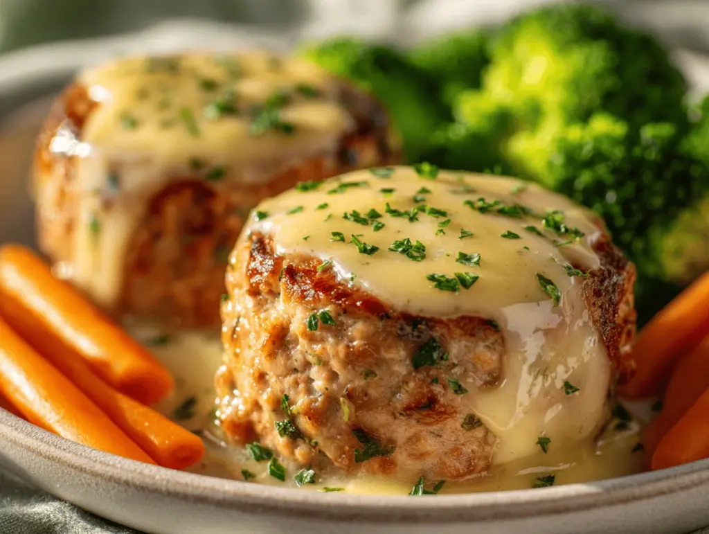 Garlic Parmesan Chicken Meatloaves - featured image