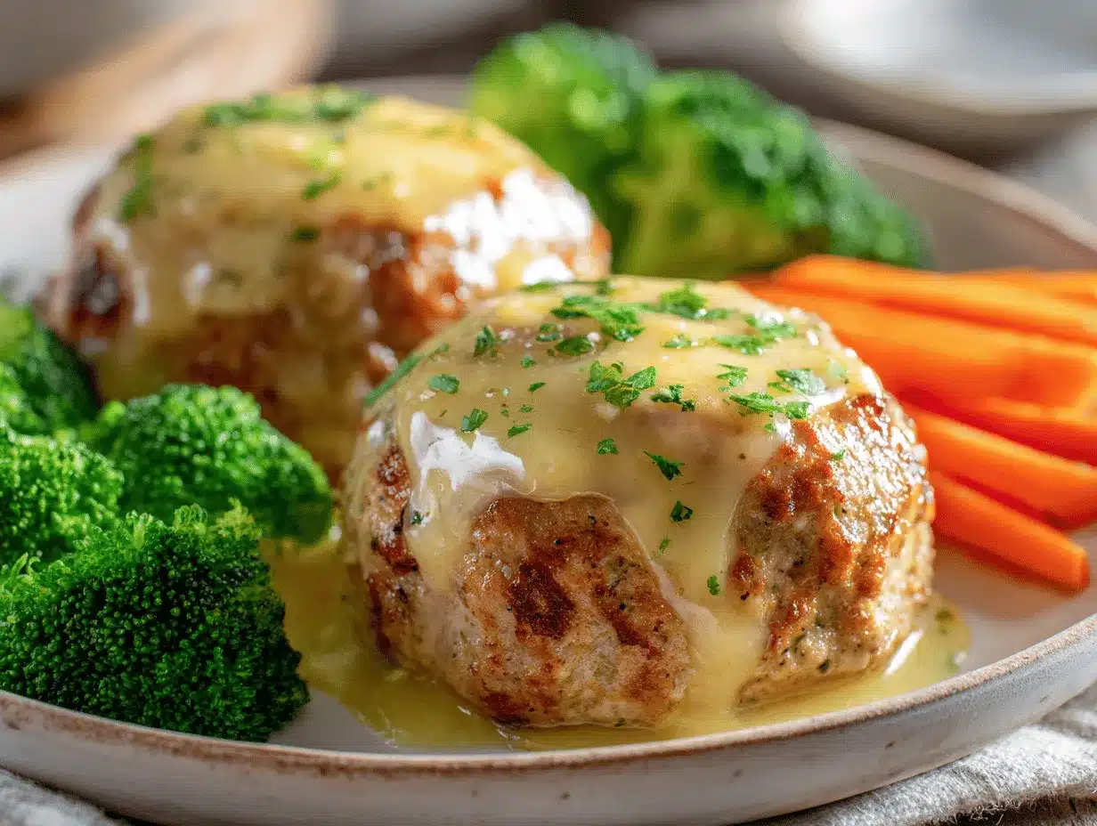 Garlic Parmesan Chicken Meatloaves preparation steps