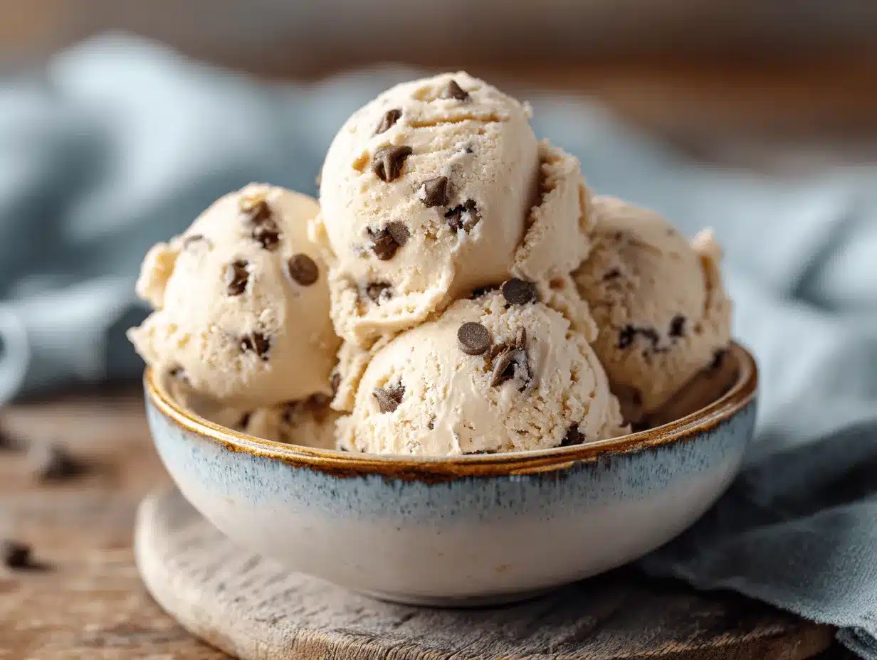 Greek yogurt cookie dough preparation steps