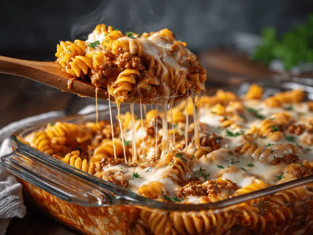 hamburger casserole bake - featured image