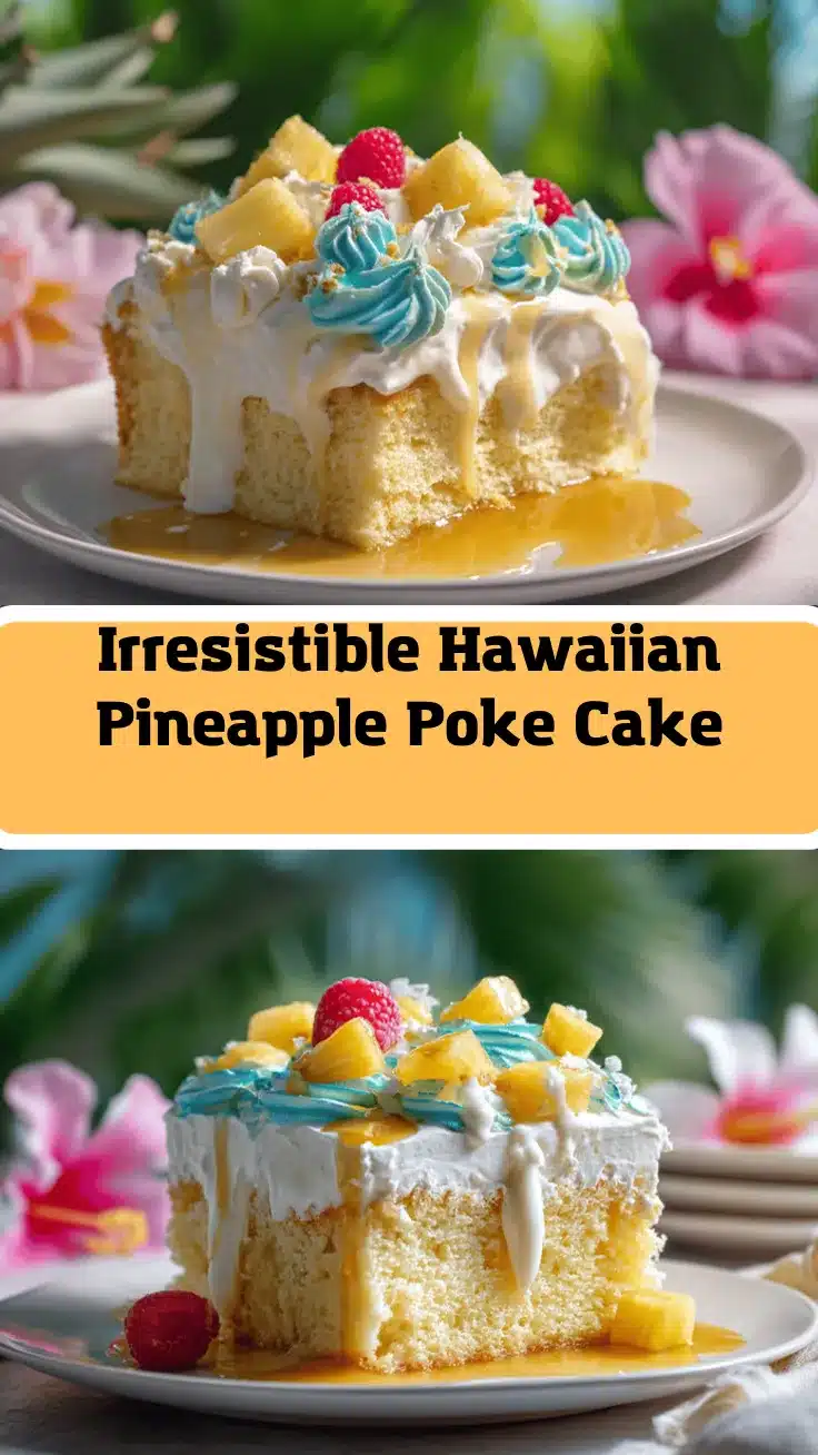 Hawaiian pineapple poke cake recipe