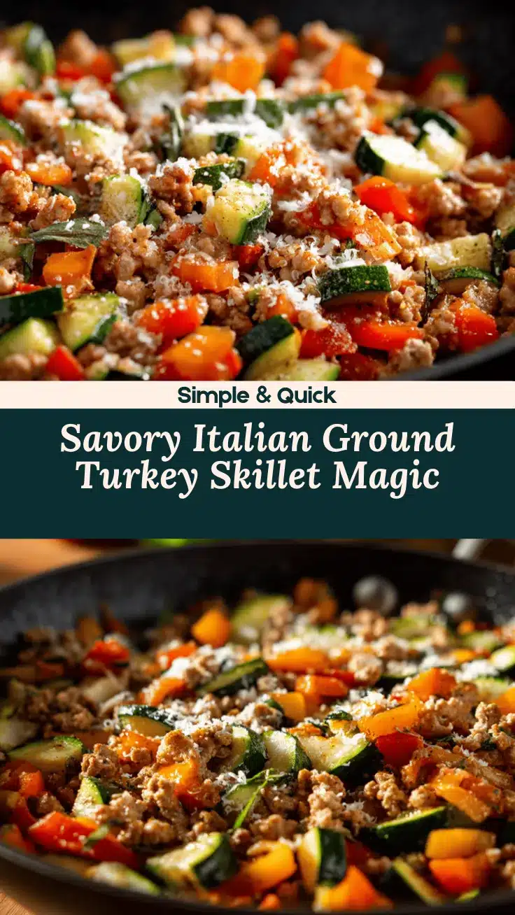 Italian ground turkey skillet recipe