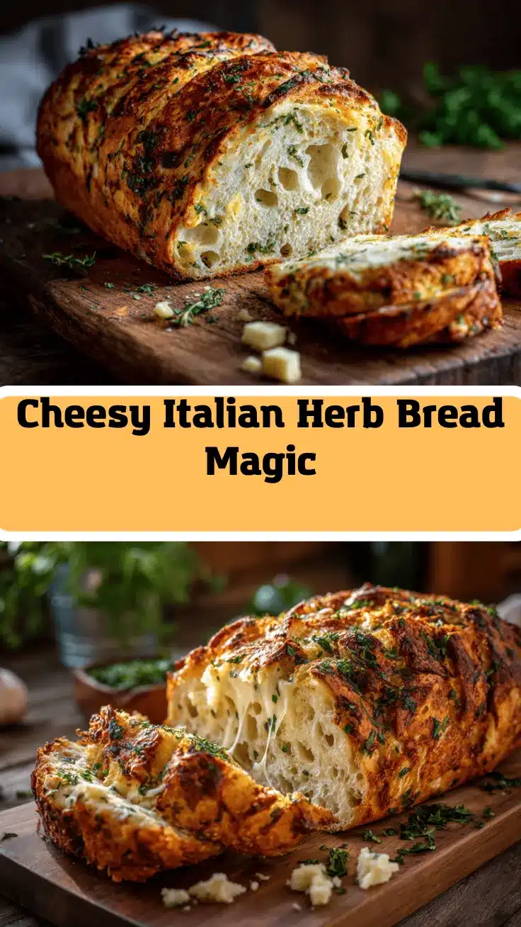 Italian herbs and cheese bread recipe