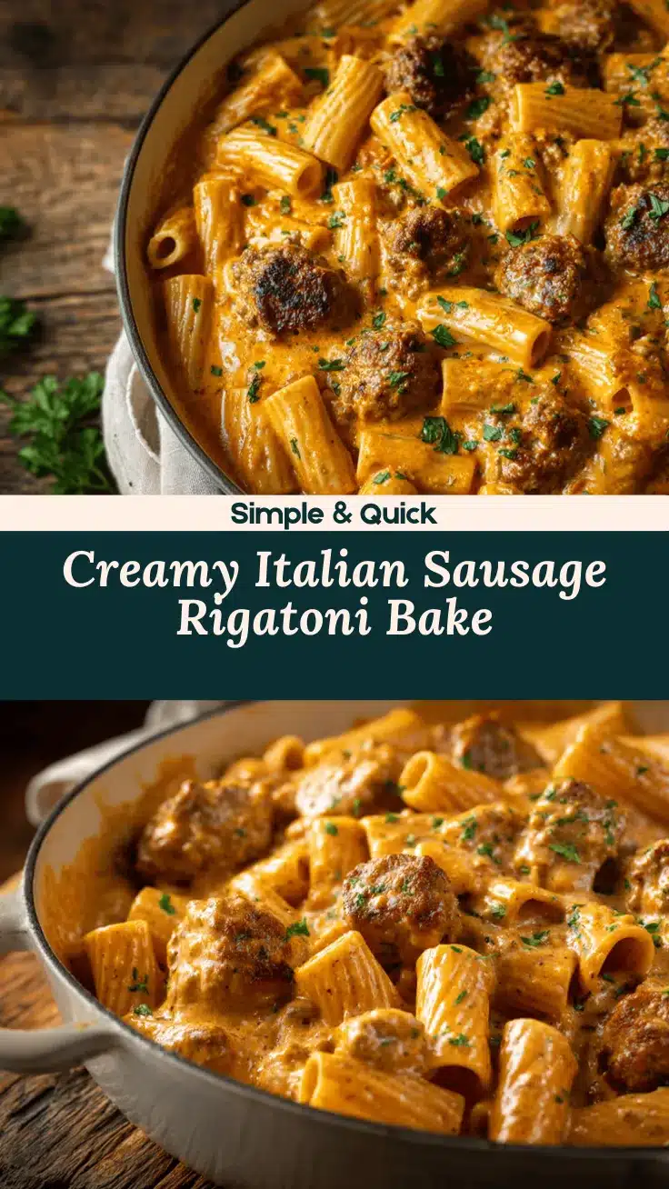 Italian sausage rigatoni recipe