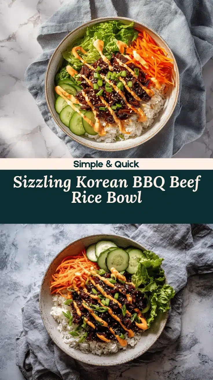 Korean BBQ beef rice bowl recipe