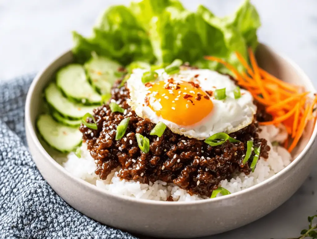 Korean ground beef bowl - featured image