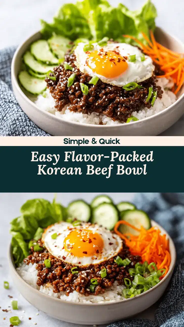 Korean ground beef bowl recipe