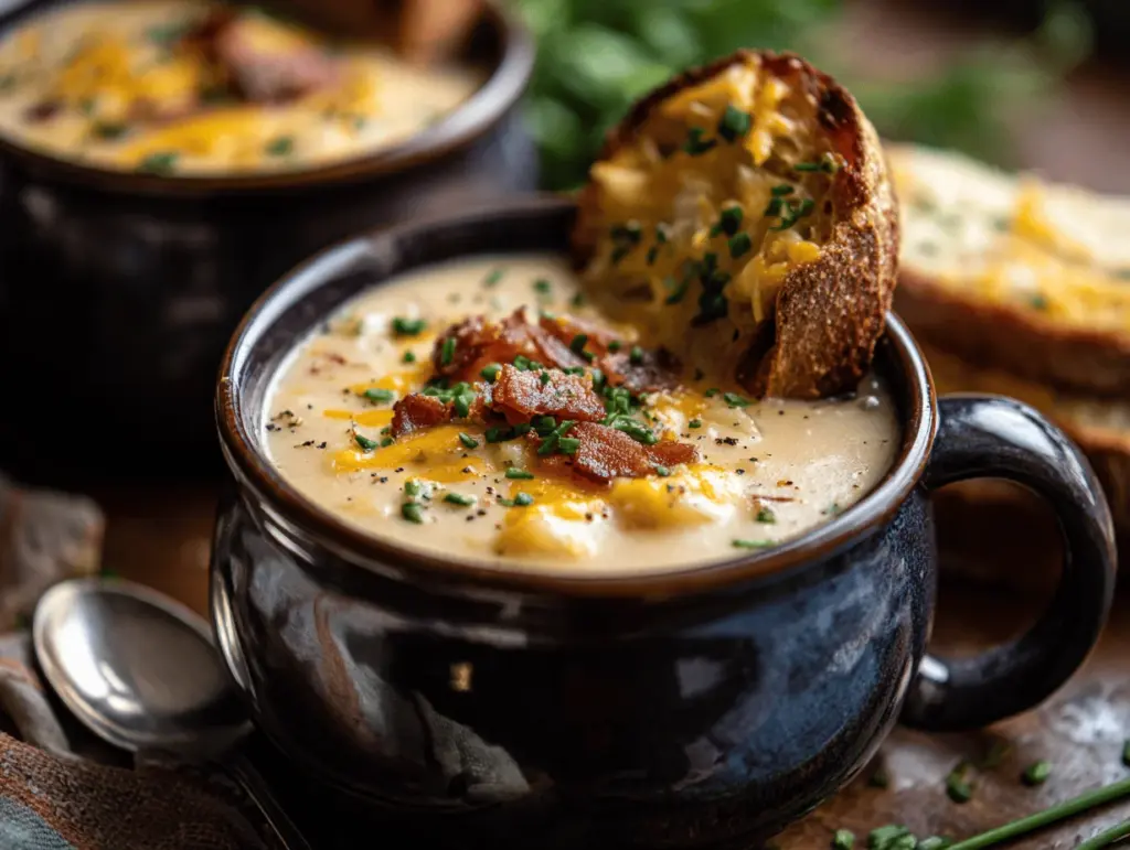 loaded baked potato soup - featured image