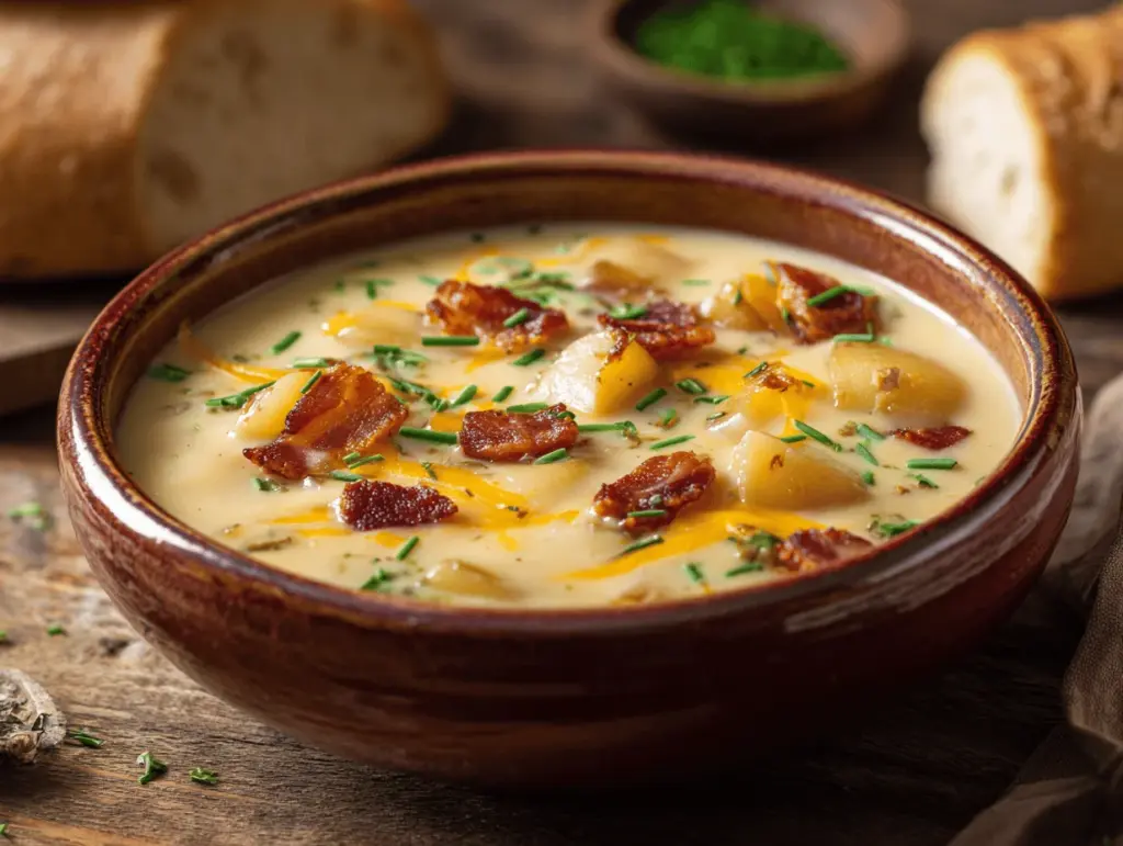 loaded baked potato soup - featured image