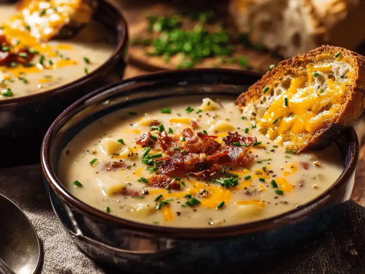 loaded baked potato soup preparation steps
