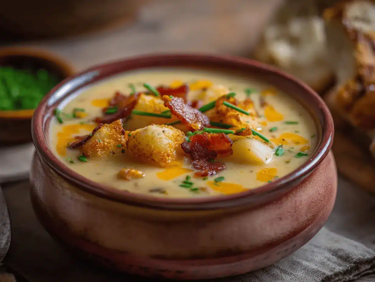 loaded baked potato soup preparation steps