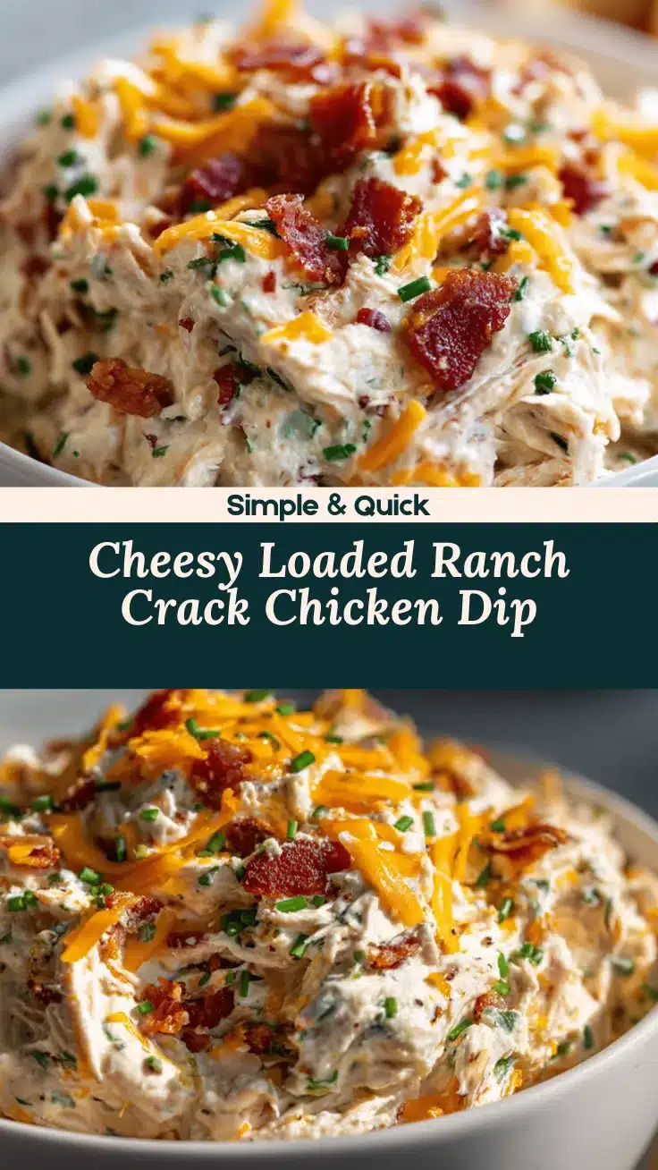 loaded ranch crack chicken dip recipe