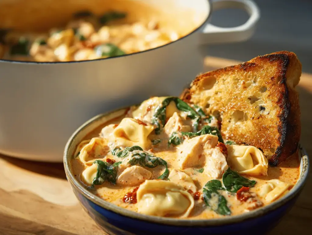 Marry Me Chicken Tortellini Soup - featured image