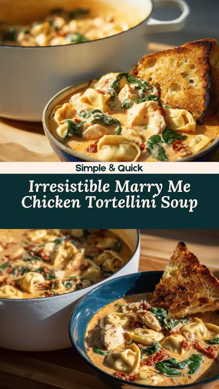 Marry Me Chicken Tortellini Soup recipe