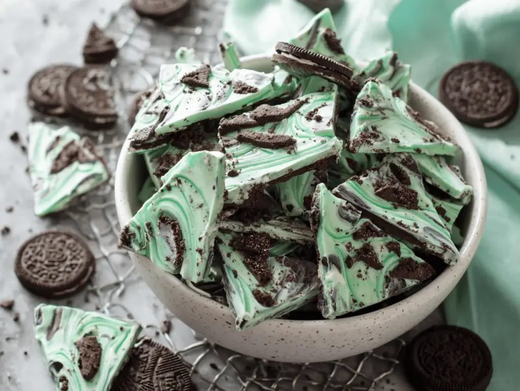 mint Oreo bark - featured image