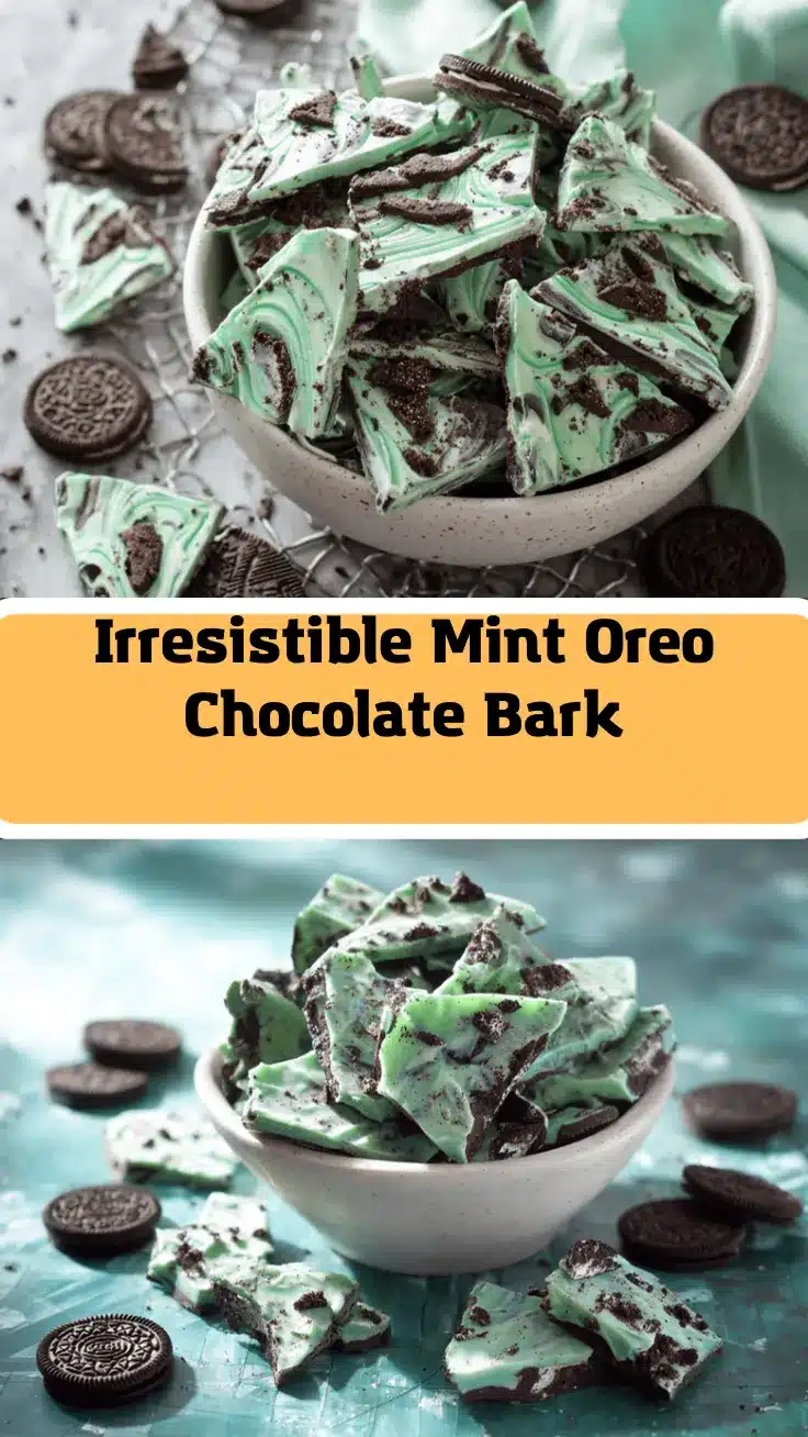 mint Oreo bark recipe