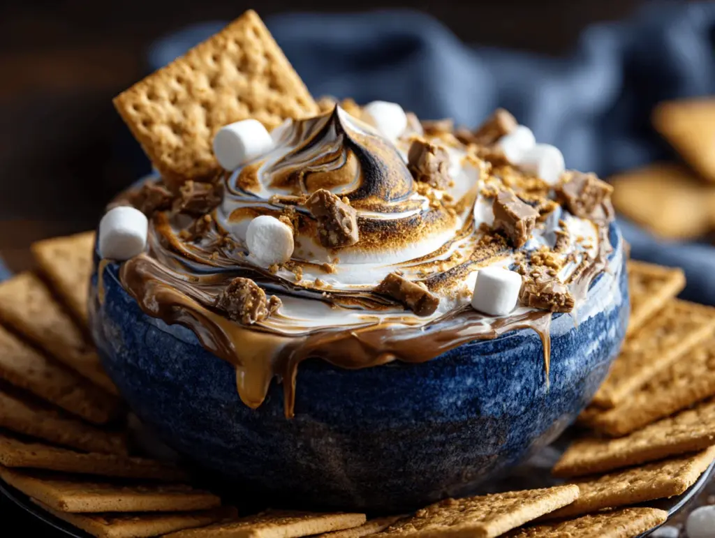 peanut butter cup smores dip - featured image