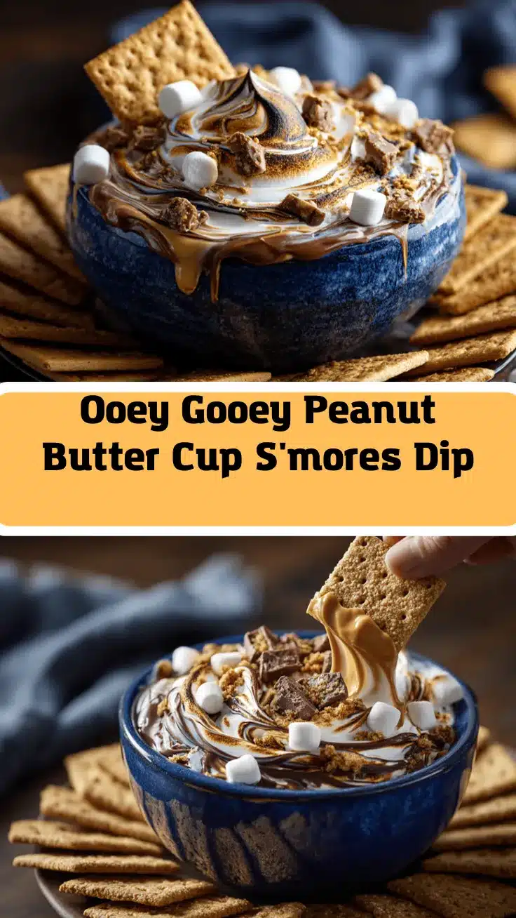 peanut butter cup smores dip recipe