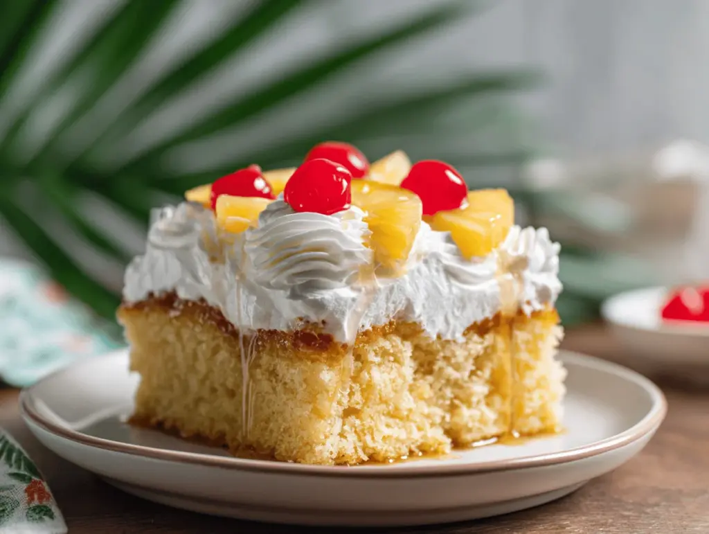 pineapple upside down tres leches cake - featured image