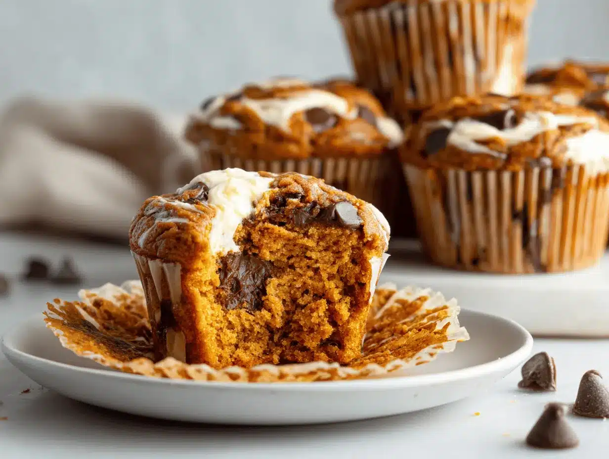 pumpkin chocolate chip protein muffins preparation steps