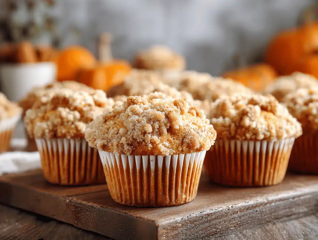 pumpkin crumb muffins preparation steps