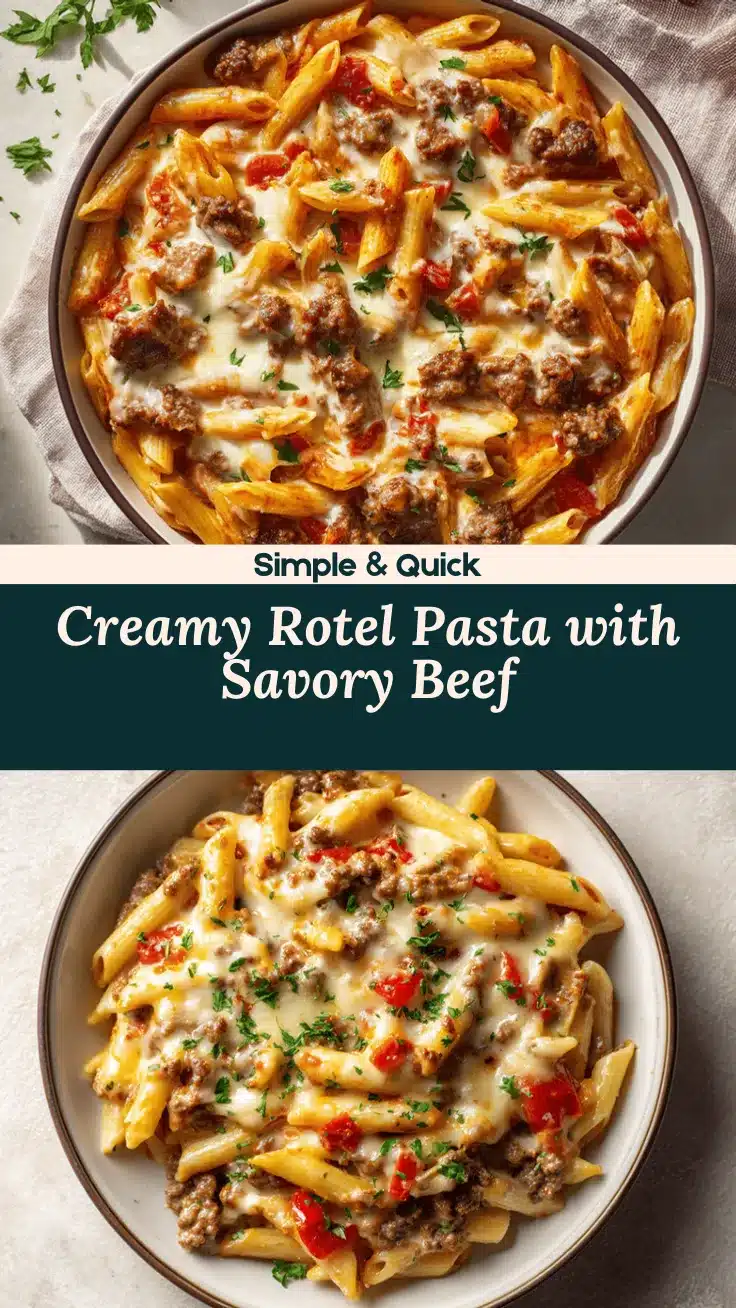 Rotel pasta with ground beef recipe