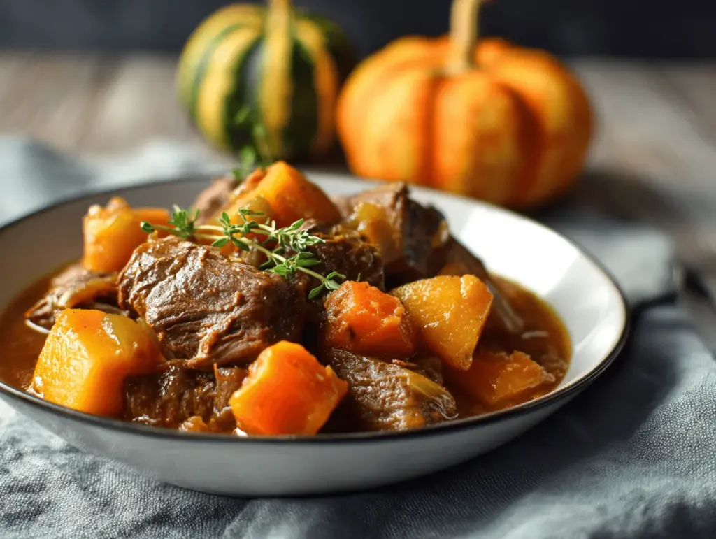 slow cooker autumn beef stew - featured image