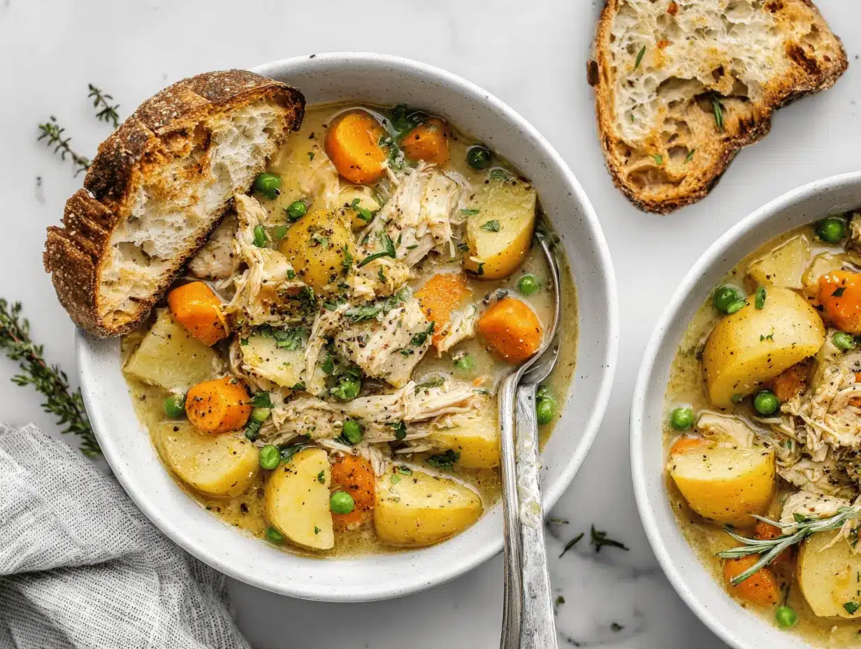 slow cooker chicken stew preparation steps