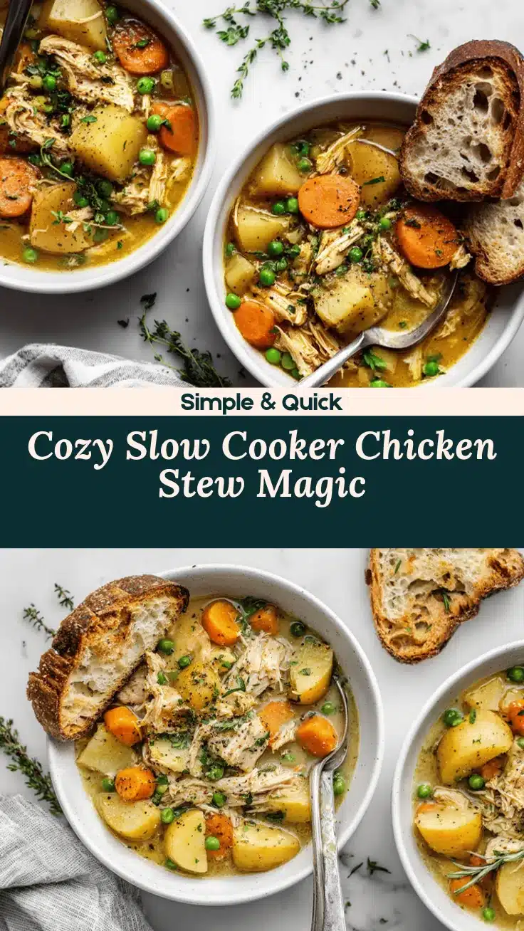 slow cooker chicken stew recipe