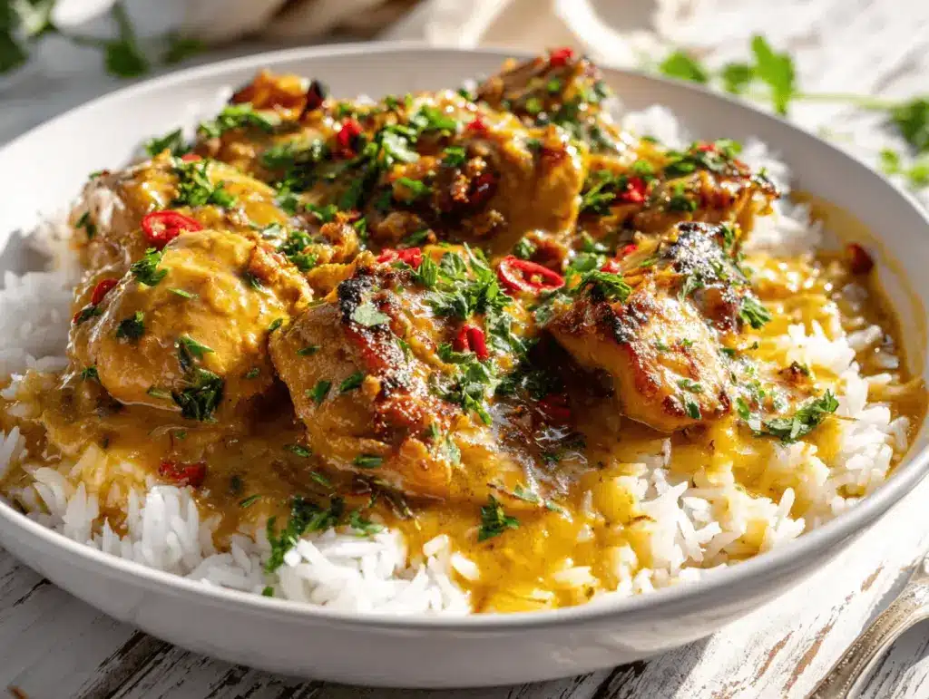 slow cooker garlic butter chicken - featured image