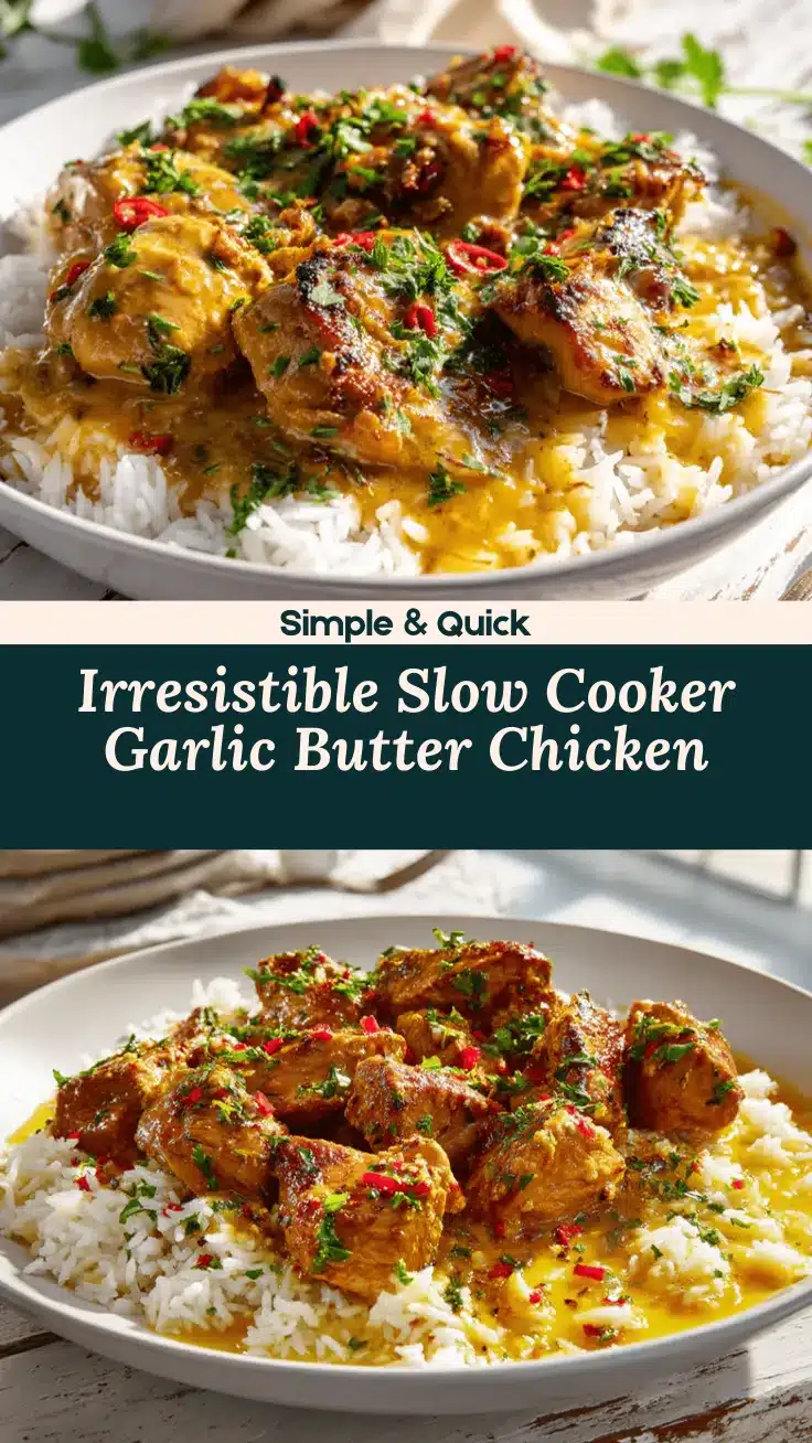 slow cooker garlic butter chicken recipe