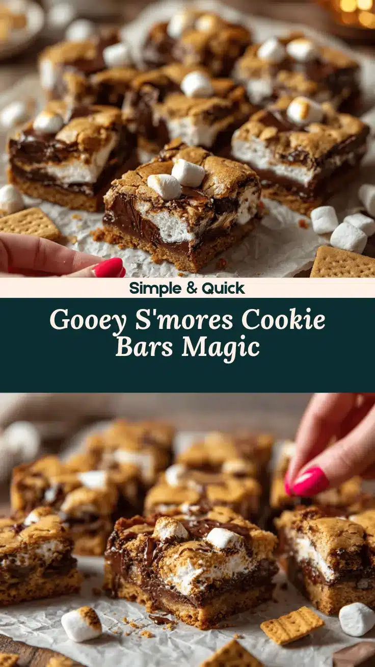 smores cookie bars recipe