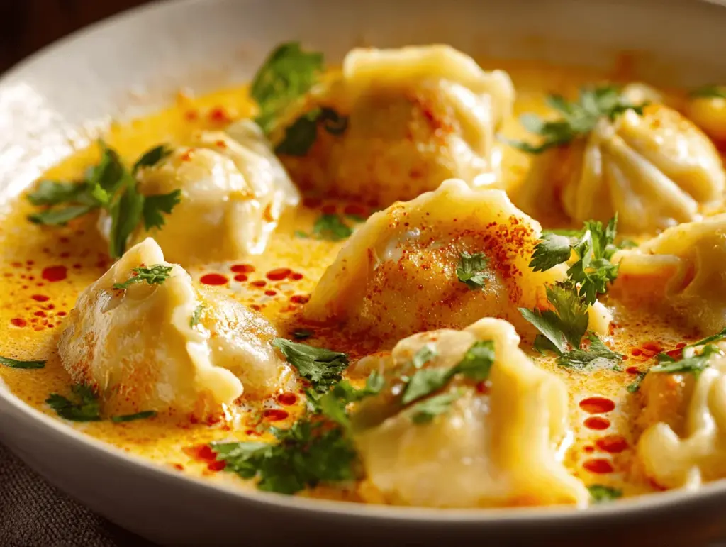 Thai coconut curry chicken dumpling soup - featured image