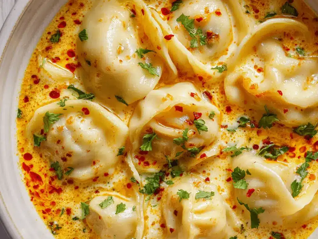 Thai coconut curry dumpling soup - featured image