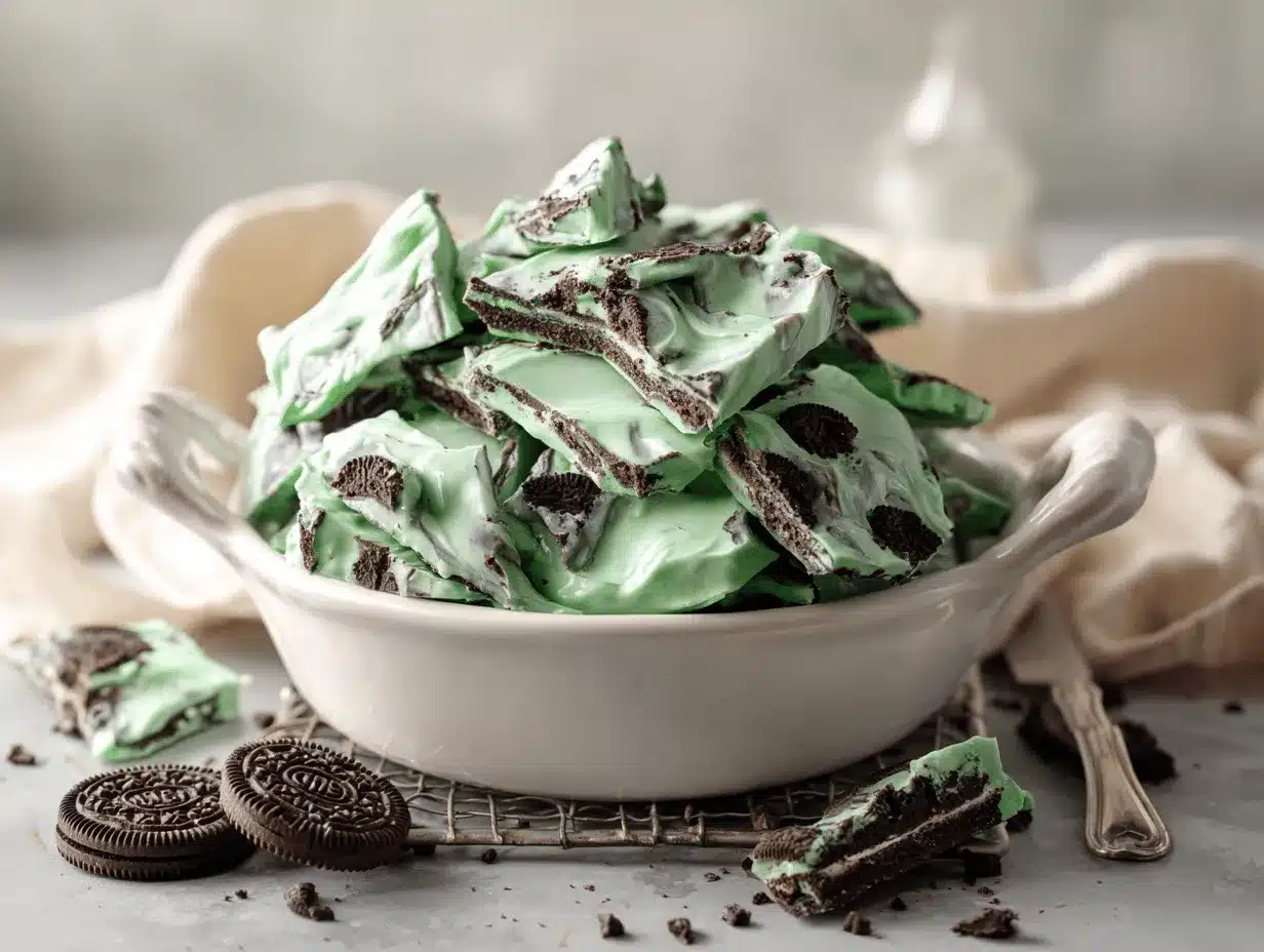Thin Mint Oreo Bark preparation steps