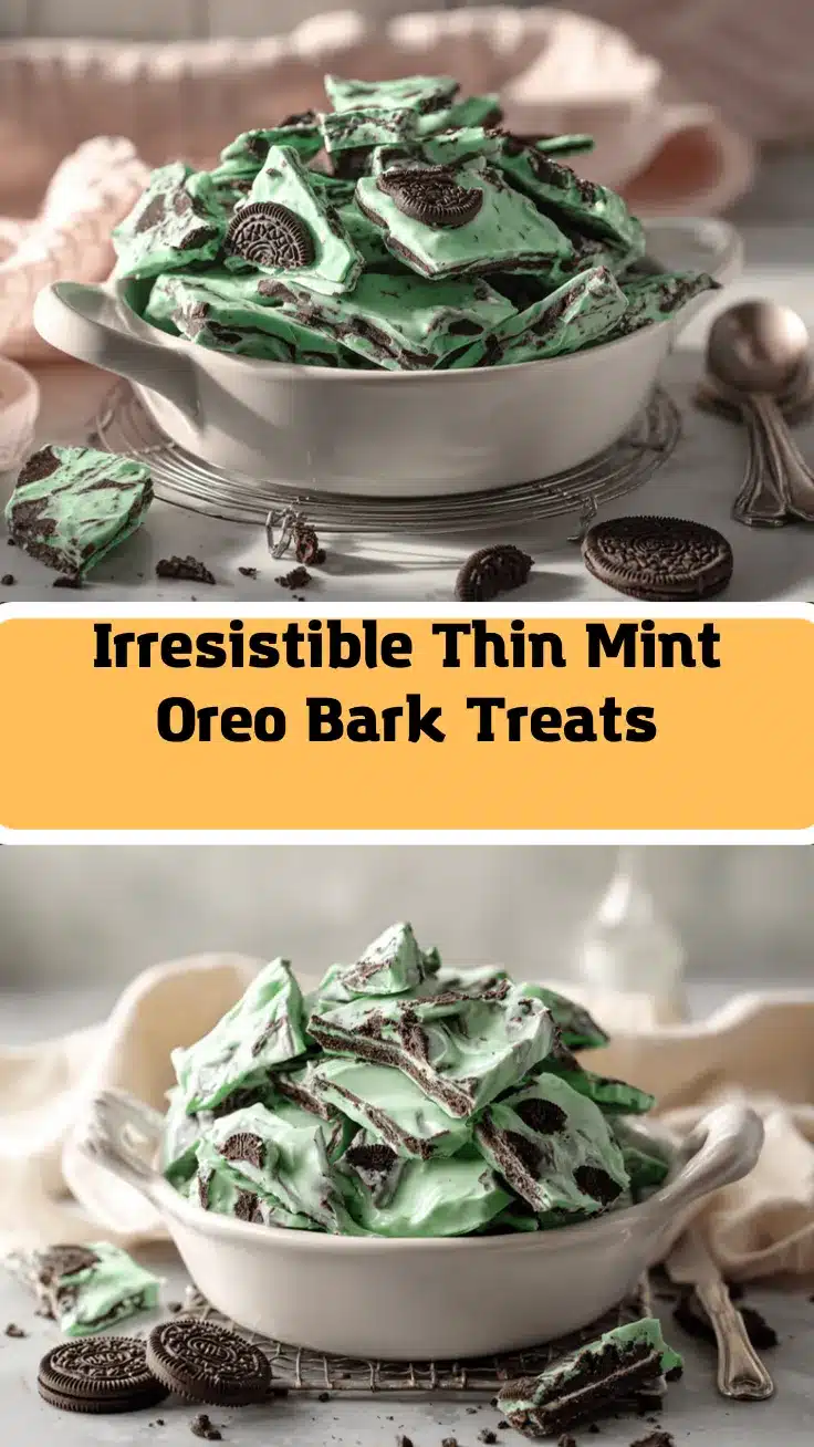 Thin Mint Oreo Bark recipe