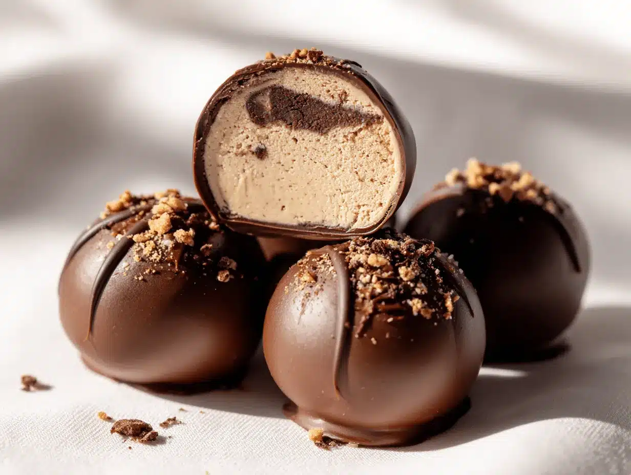 tiramisu cookie dough truffles preparation steps