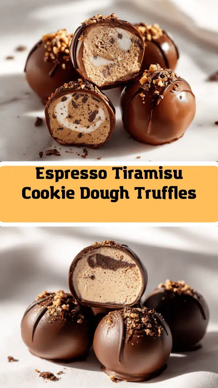 tiramisu cookie dough truffles recipe