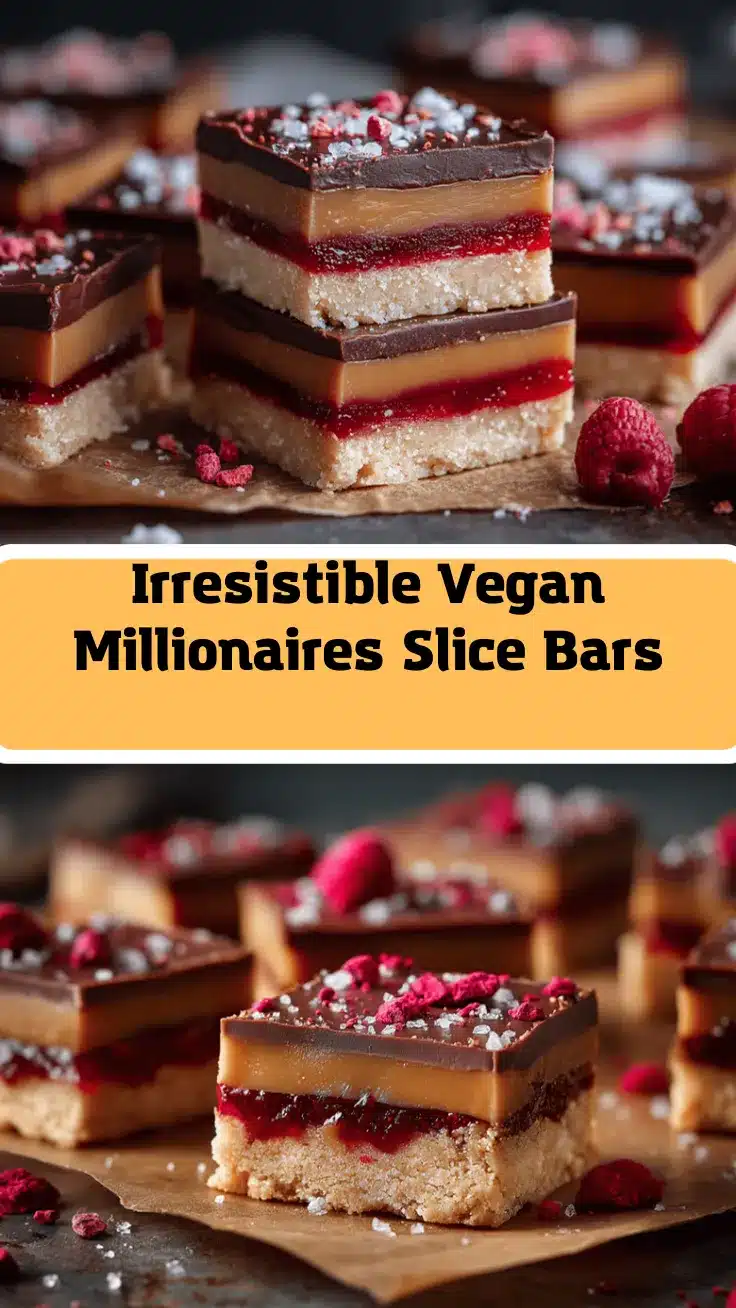 vegan millionaires slice recipe